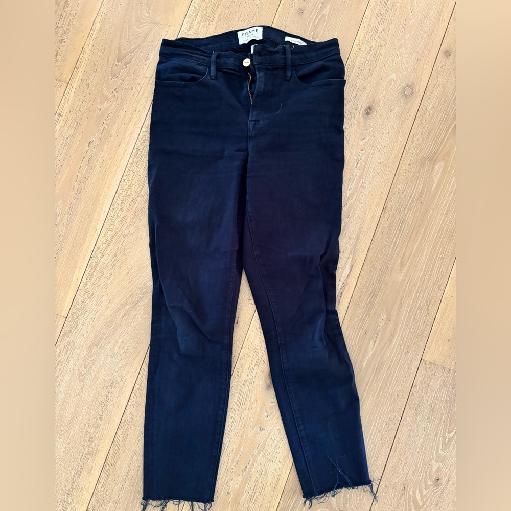 Frame Navy Le High Skinny Jeans